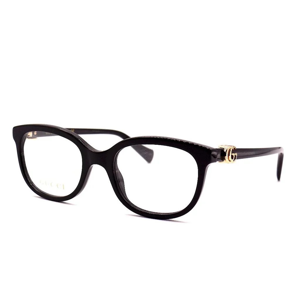 NEW GUCCI GG1075O 001 BLACK AUTHENTIC EYEGLASSES FRAME RX 48-19 - Picture 5 of 12